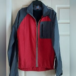 Performance Technical Wear Mens Large Convertible Windbreaker Jacket Vest Zip